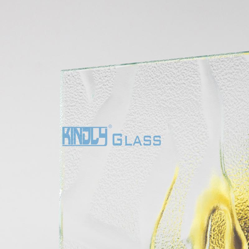 Clear Flame Patterned Glass